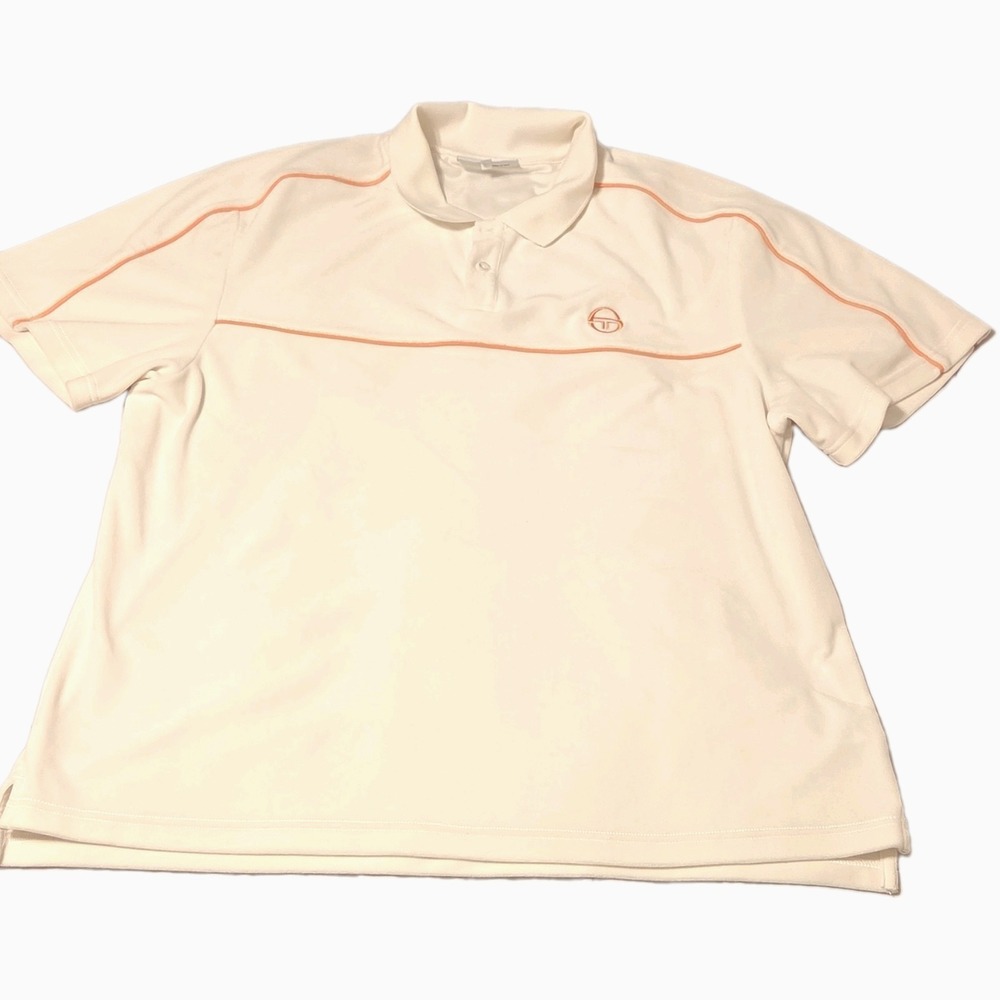 Sergio Tacchini Men's XL Velour Polo Shirt